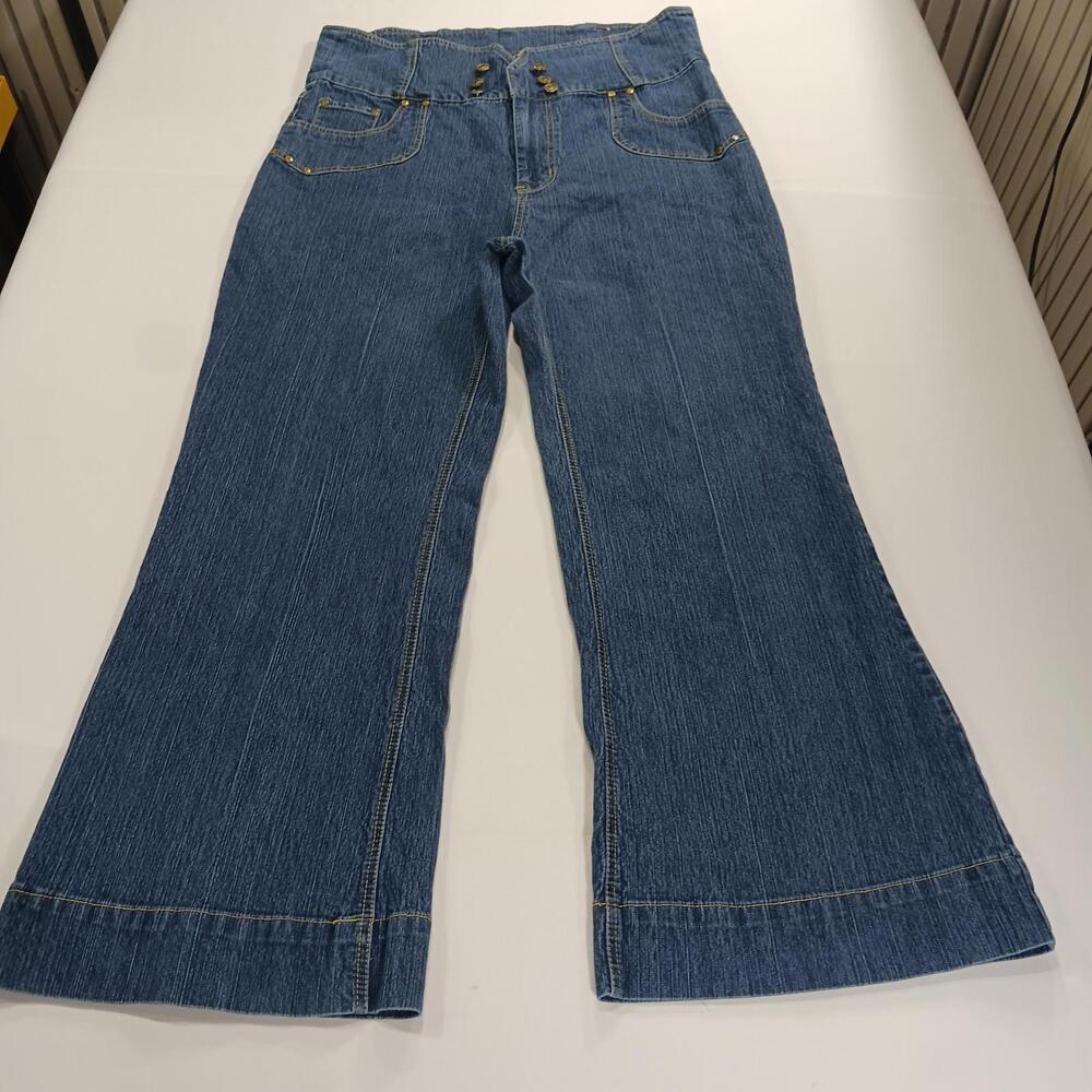 Apollo Jeans Women's Blue Cotton Blend Denim Bootcut Jeans Size 23/24 (38×30)